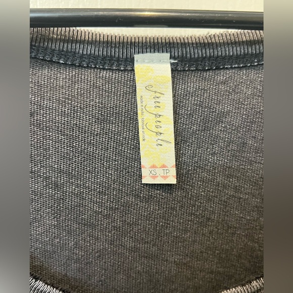 Free People Texas State Tour Distressed Graphic Lace Crochet Tee XS NWOT - Picture 4 of 5